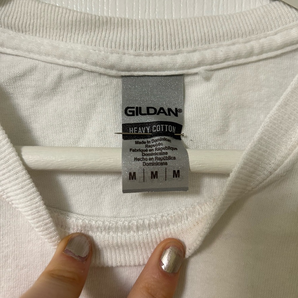 Retro Polaroid White Heavy Cotton S/S T-Shirt - Picture 2 of 3